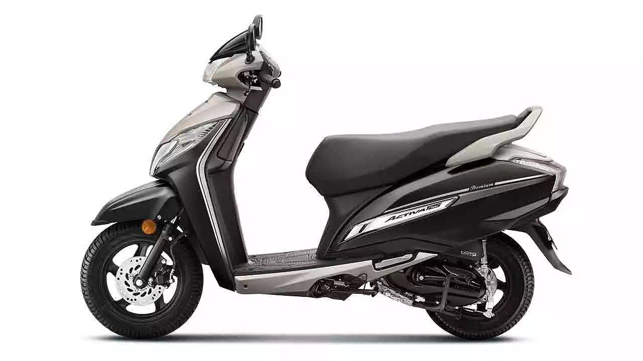 Honda Activa 125 Matte Steel Black Metallicmatte Pearl Silver