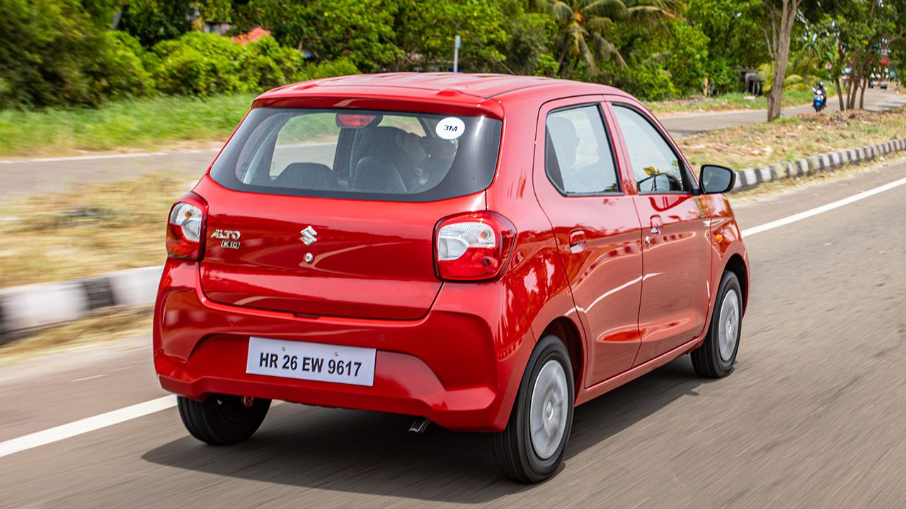 Maruti Suzuki Alto K10 Rear Three Fourth Motion