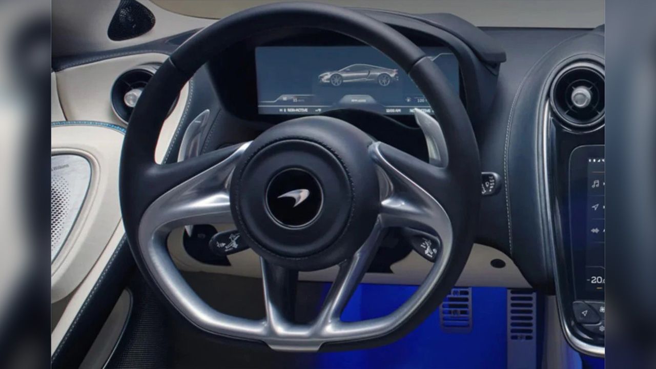 McLaren GT Steering Close Up