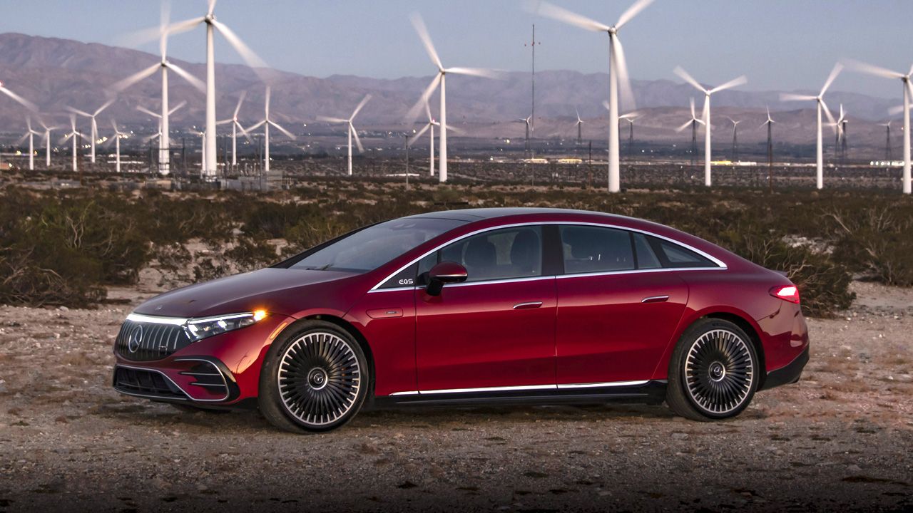 Mercedes AMG EQS 53 4MATIC In Red