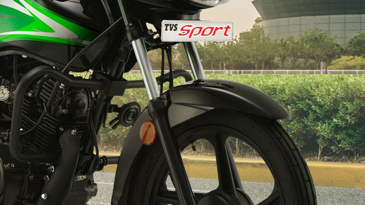 TVS Sport Front Mudguard Suspension