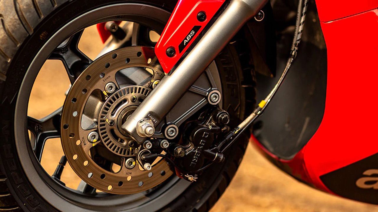 Aprilia SXR 160 Front Brake View