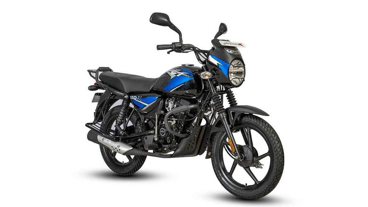 Bajaj CT 110 Ebony Black Blue Decals