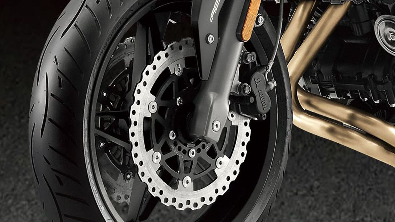 CFMoto 650NK Front Brake View