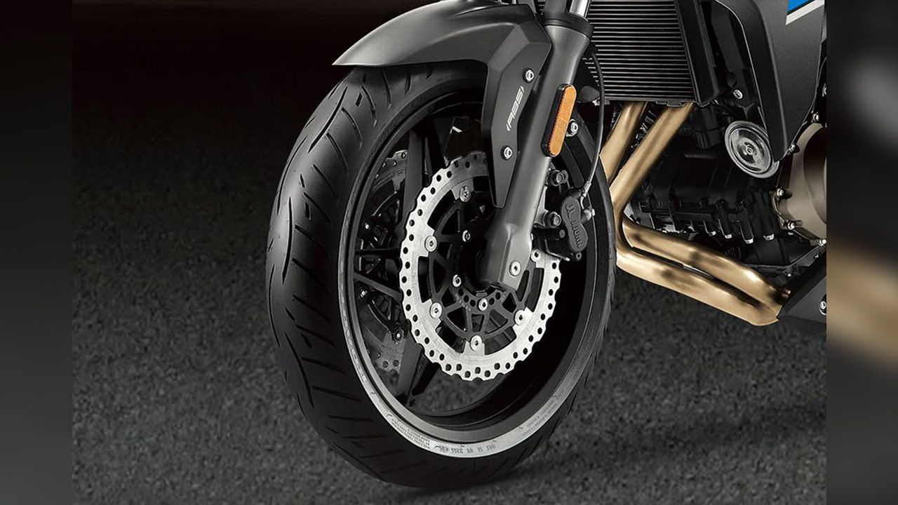 CFMoto 650NK Front Tyre View