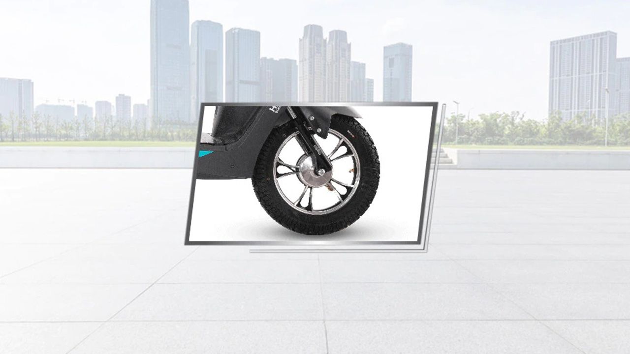 Hero Electric Atria Front Tyre View