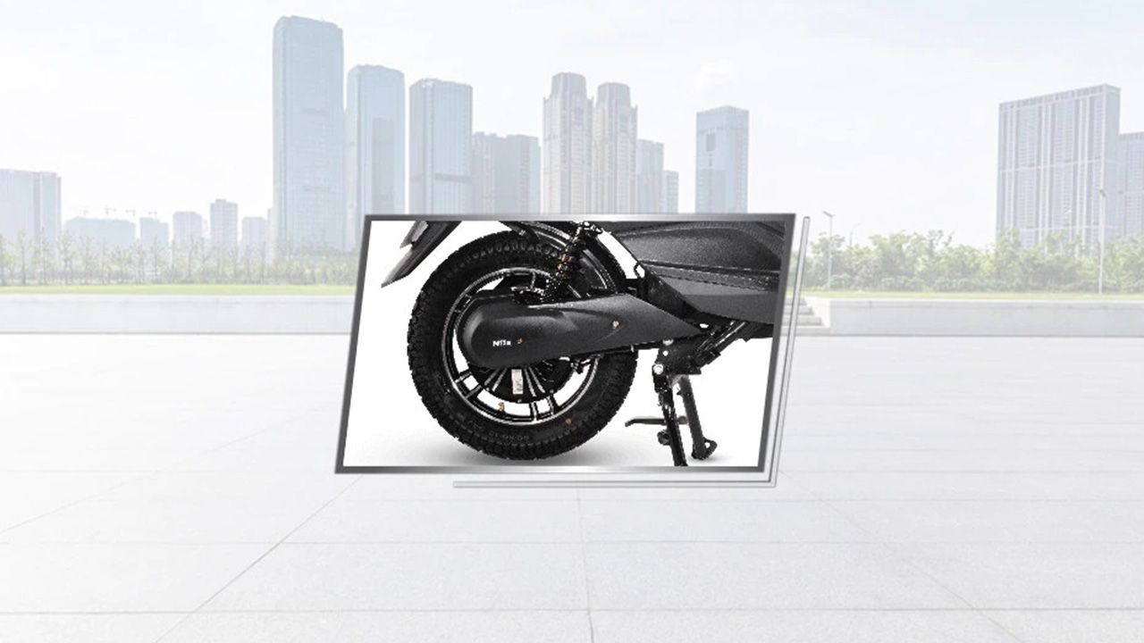 Hero Electric Atria Rear Tyre View