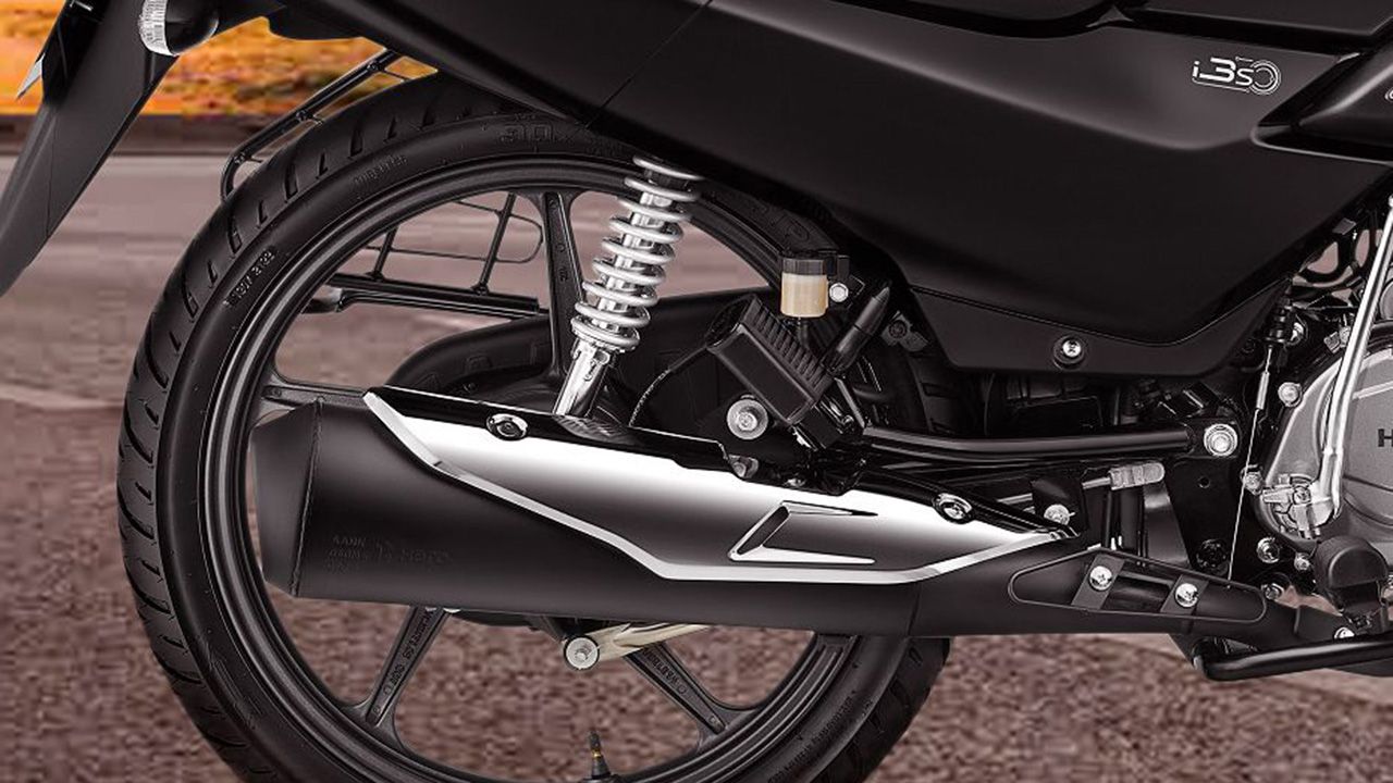 Hero Super Splendor Exhaust View