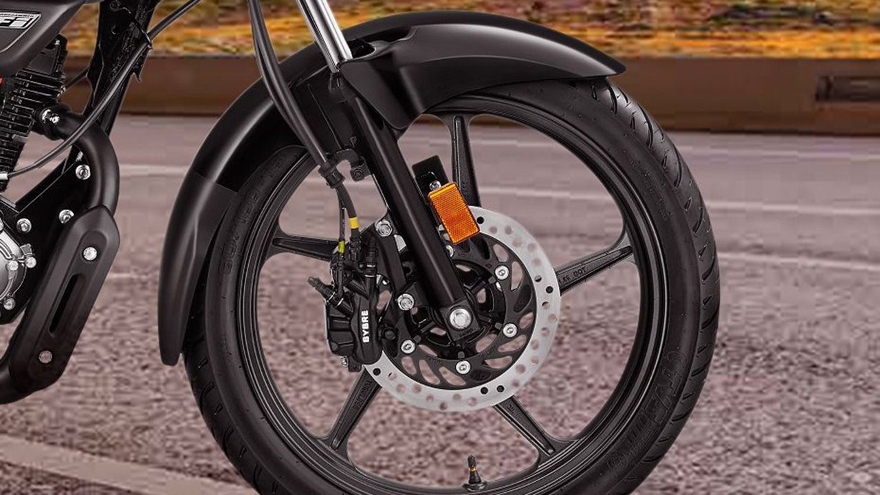 Hero Super Splendor Front Brake View