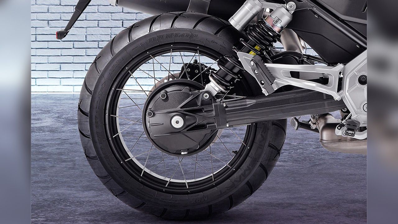 Moto Guzzi V85 TT Rear Tyre View