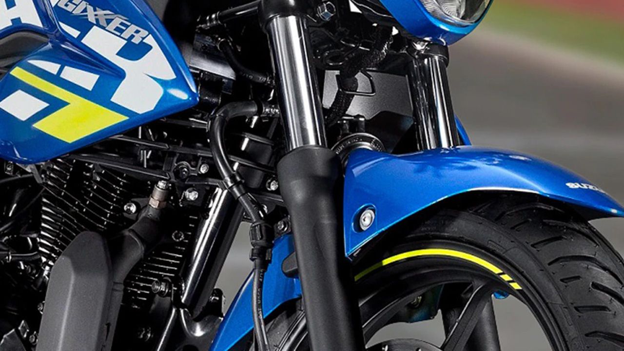 Suzuki Gixxer Front Suspension View