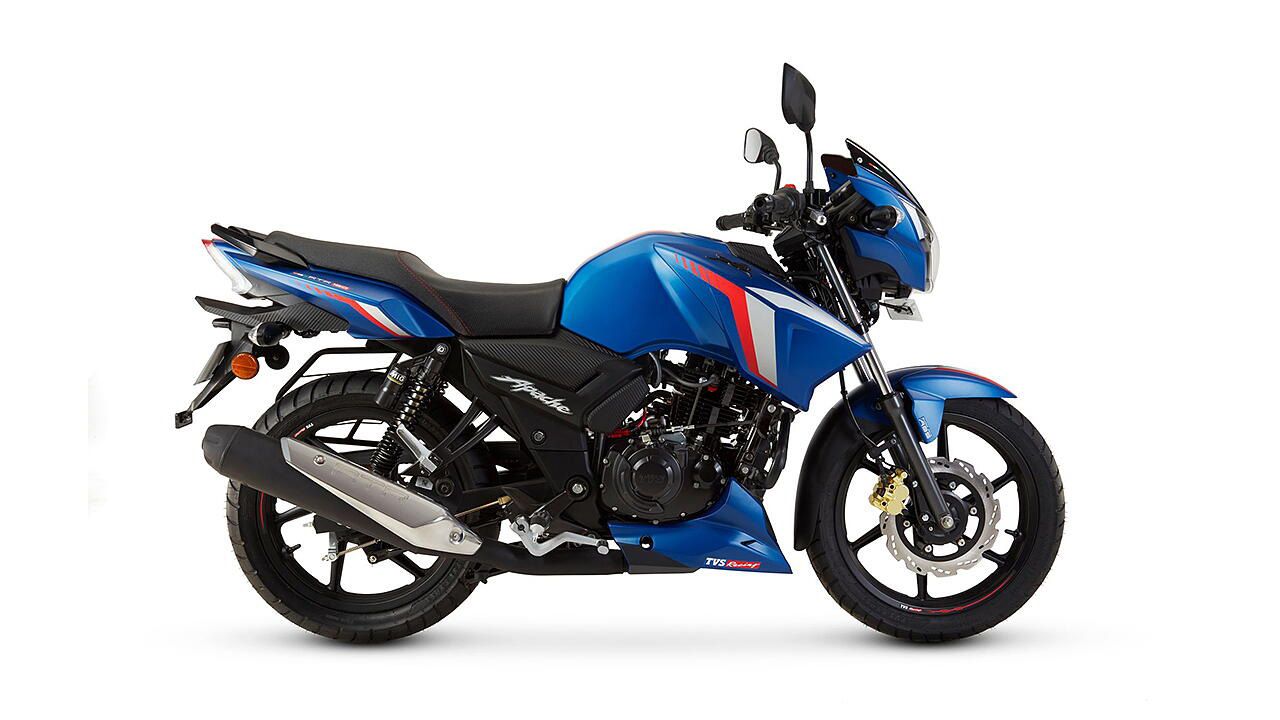 TVS Apache RTR 160 Matte Blue