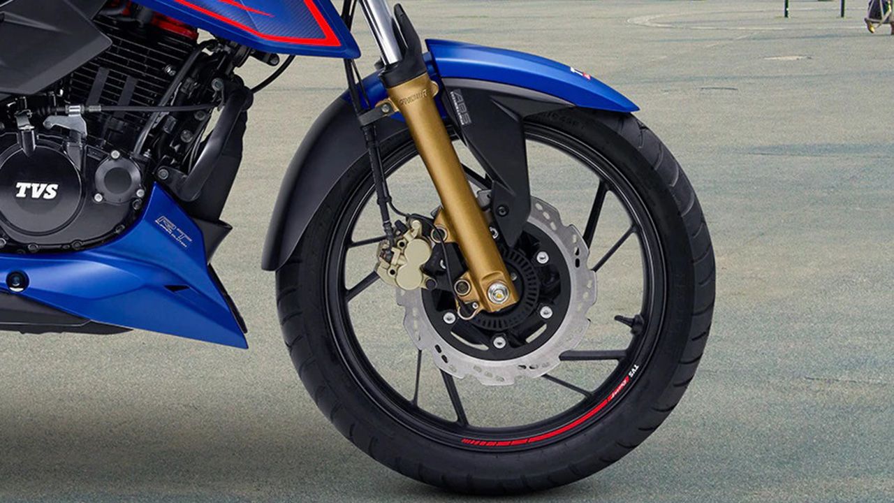 TVS Apache RTR 200 4V Front Tyre View