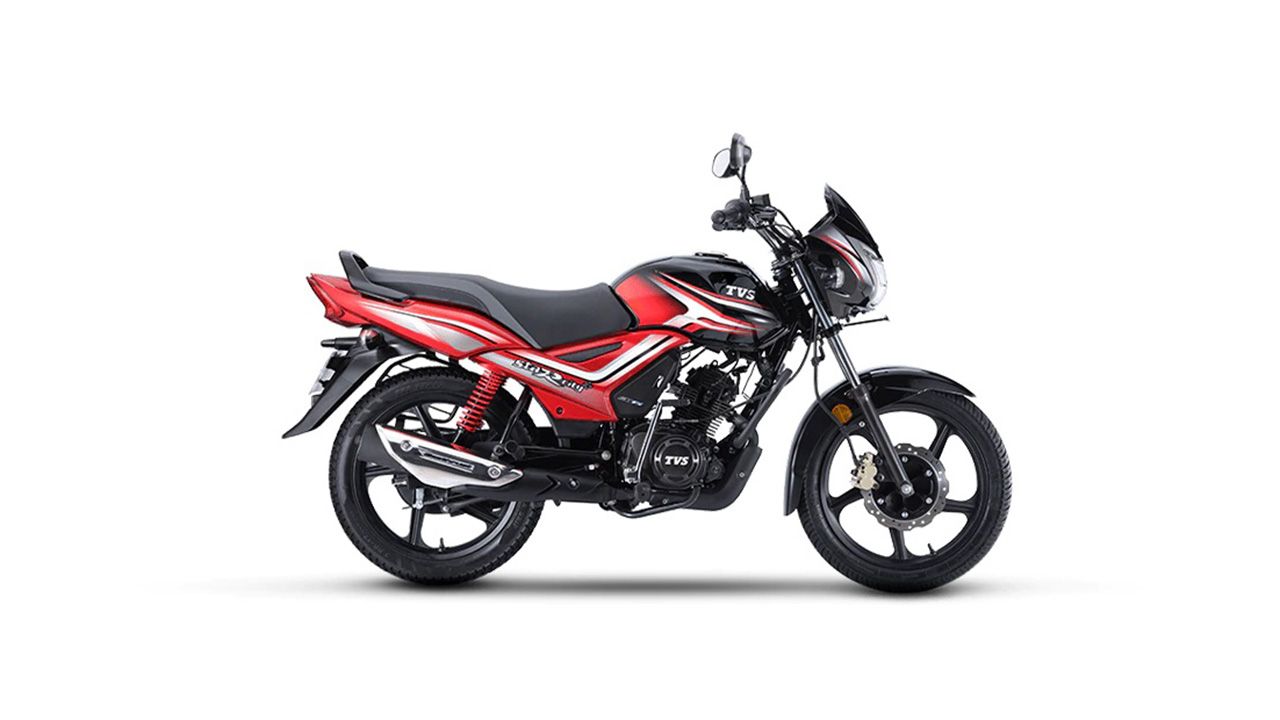 TVS Star City Plus Black Red