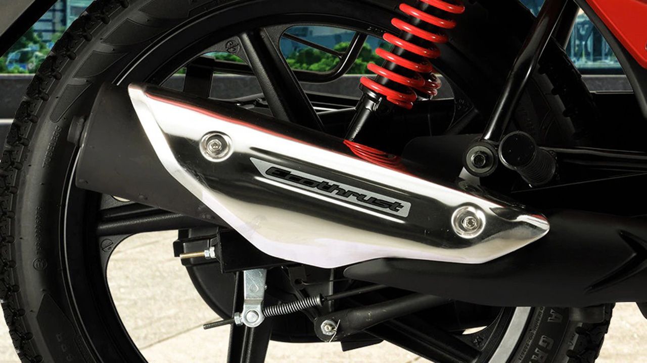 TVS Star City Plus Exhaust View