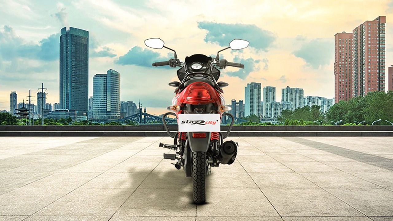 TVS Star City Plus Rear View