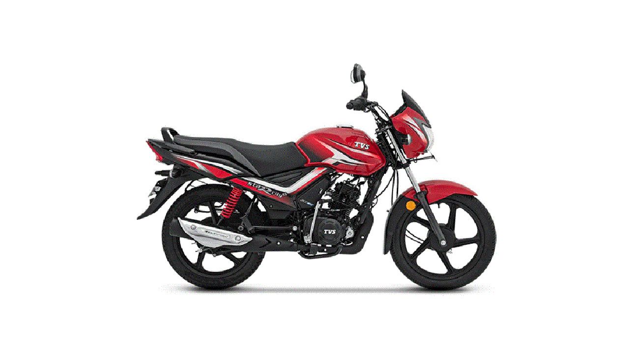 TVS Star City Plus Red Black