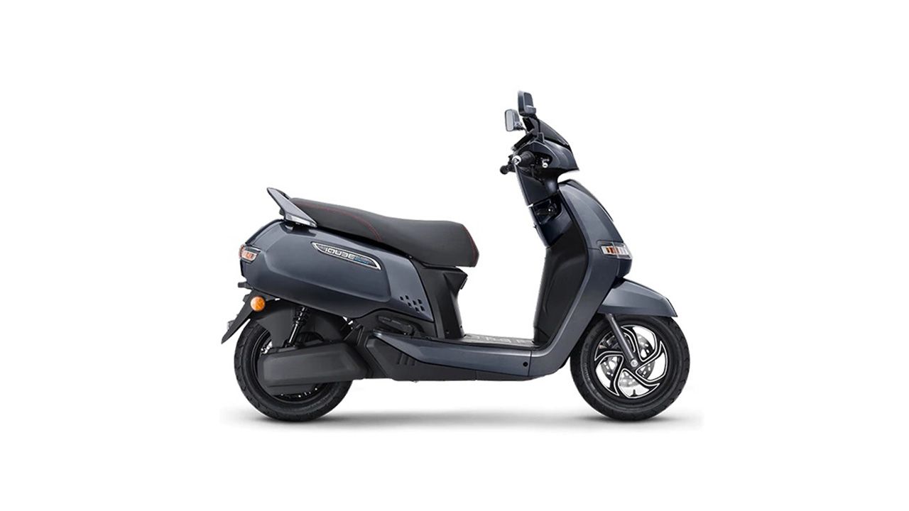 TVS iQube Mercury Grey Glossy