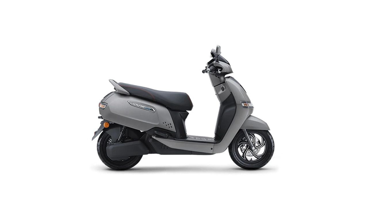 TVS iQube Titanium Grey Glossy