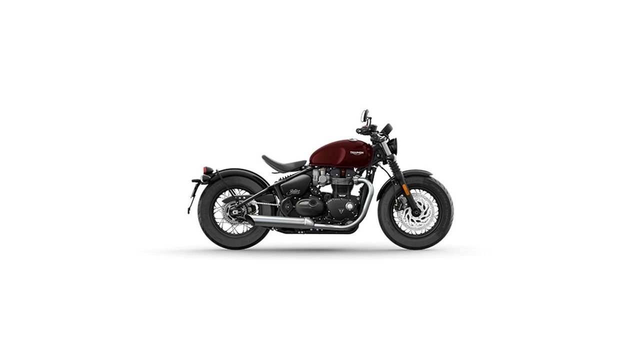 Triumph Bonneville Bobber Wine Red