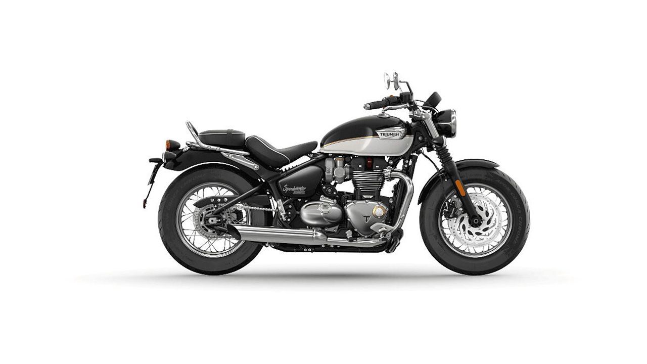 Triumph Bonneville Speedmaster Sapphire Black and Fusion White