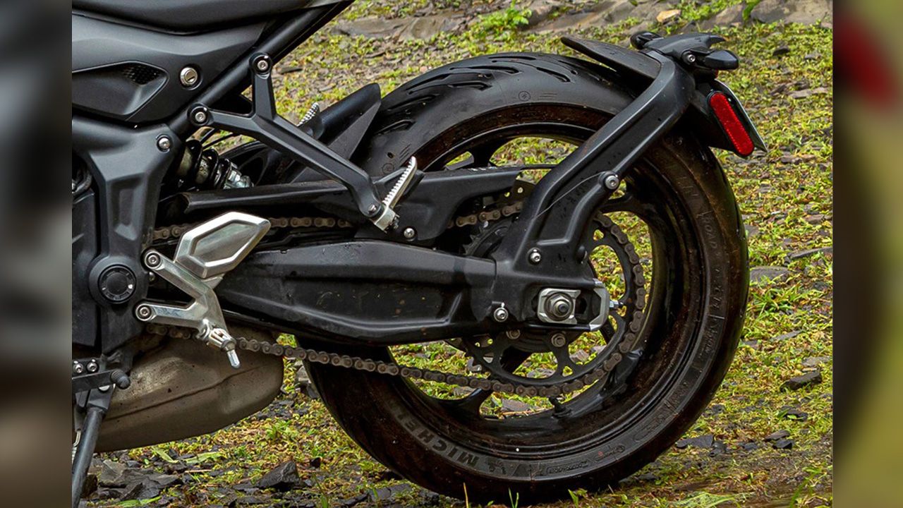 Triumph Trident 660 Rear Tyre View