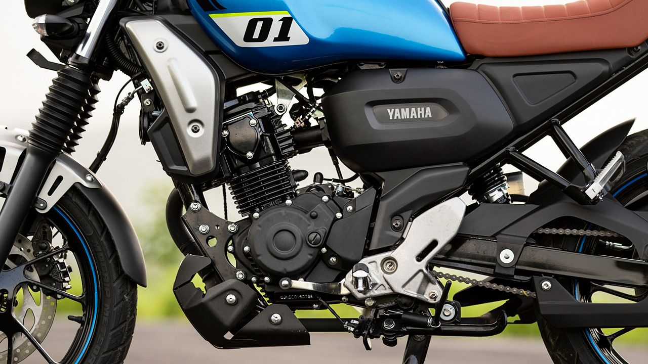 Yamaha FZ X Engine From Left