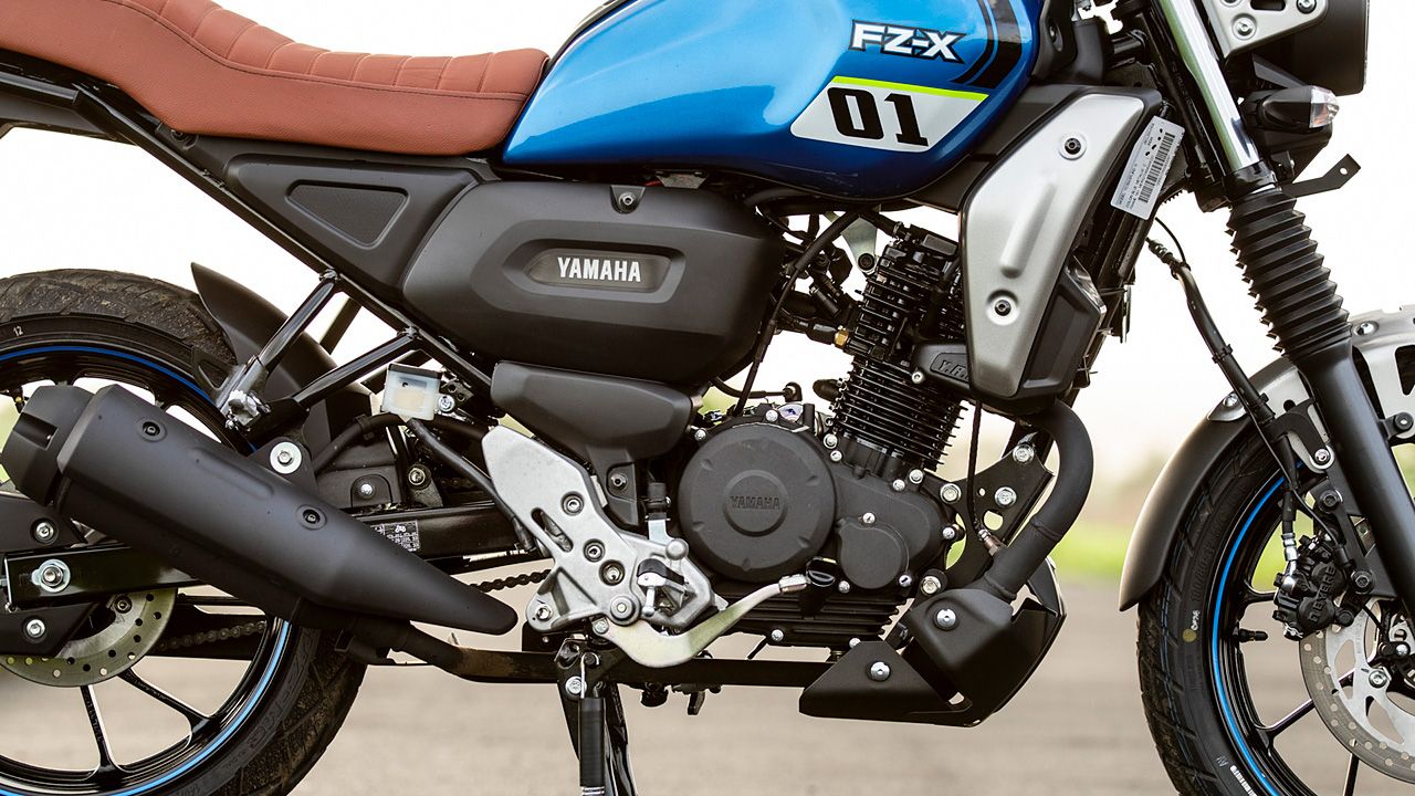 Yamaha FZ X Engine From Right