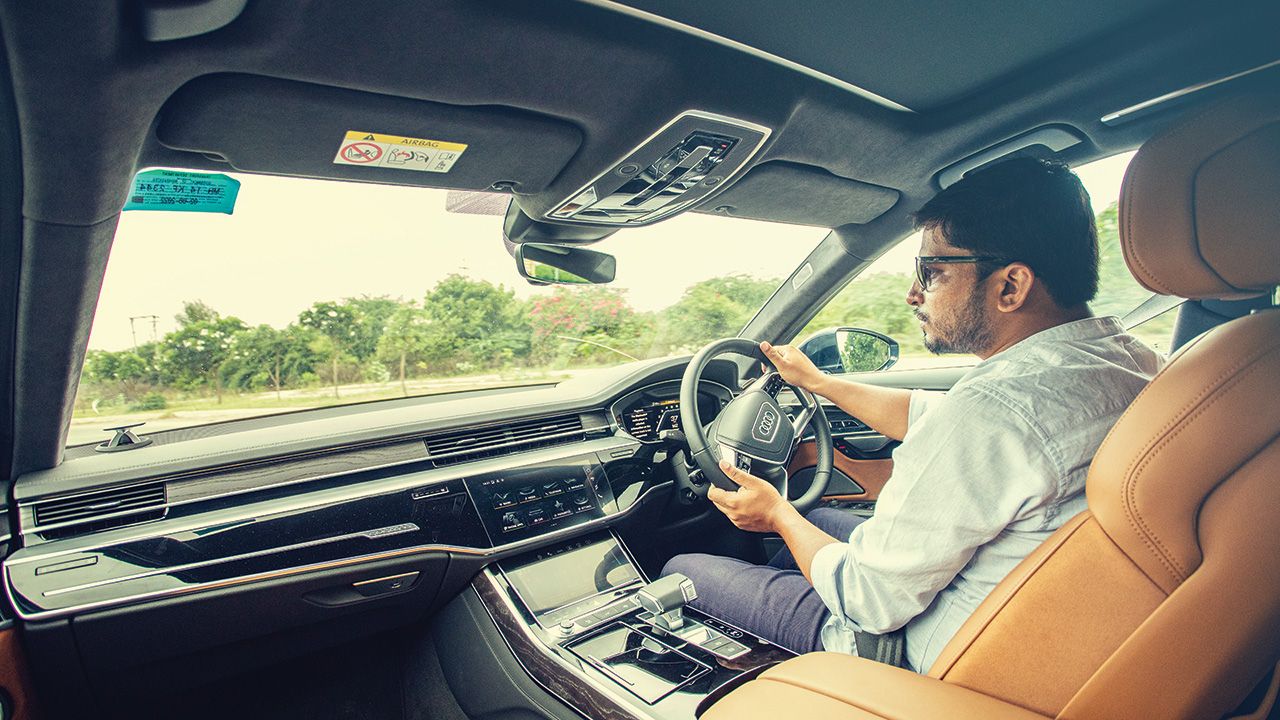 2022 Audi A8 L Driving Shot