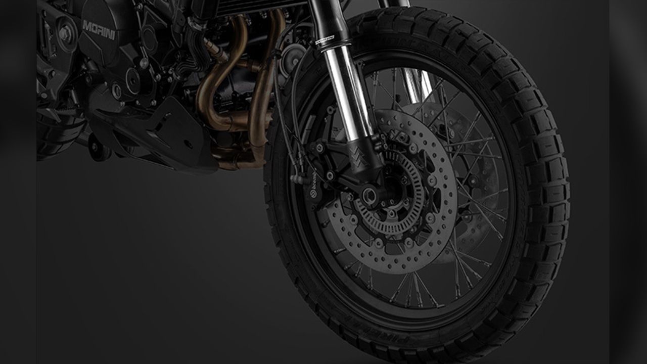 Moto Morini X Cape Tyre View