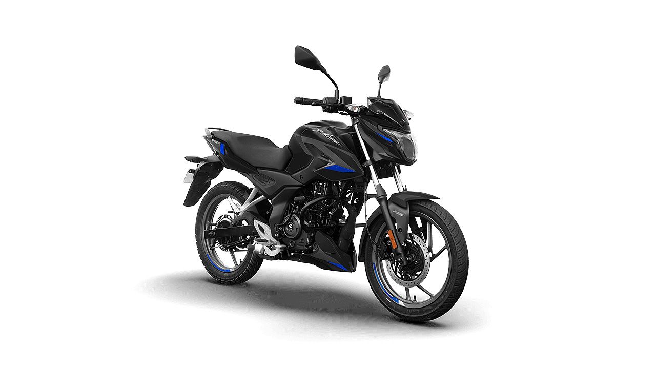 Bajaj Pulsar P150 Ebony Black Blue Single Disc 