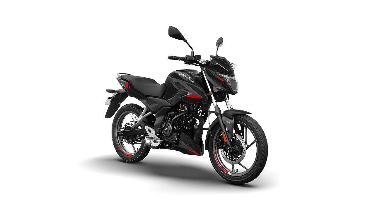 Bajaj Pulsar P150 Ebony Black Red Single Disc 