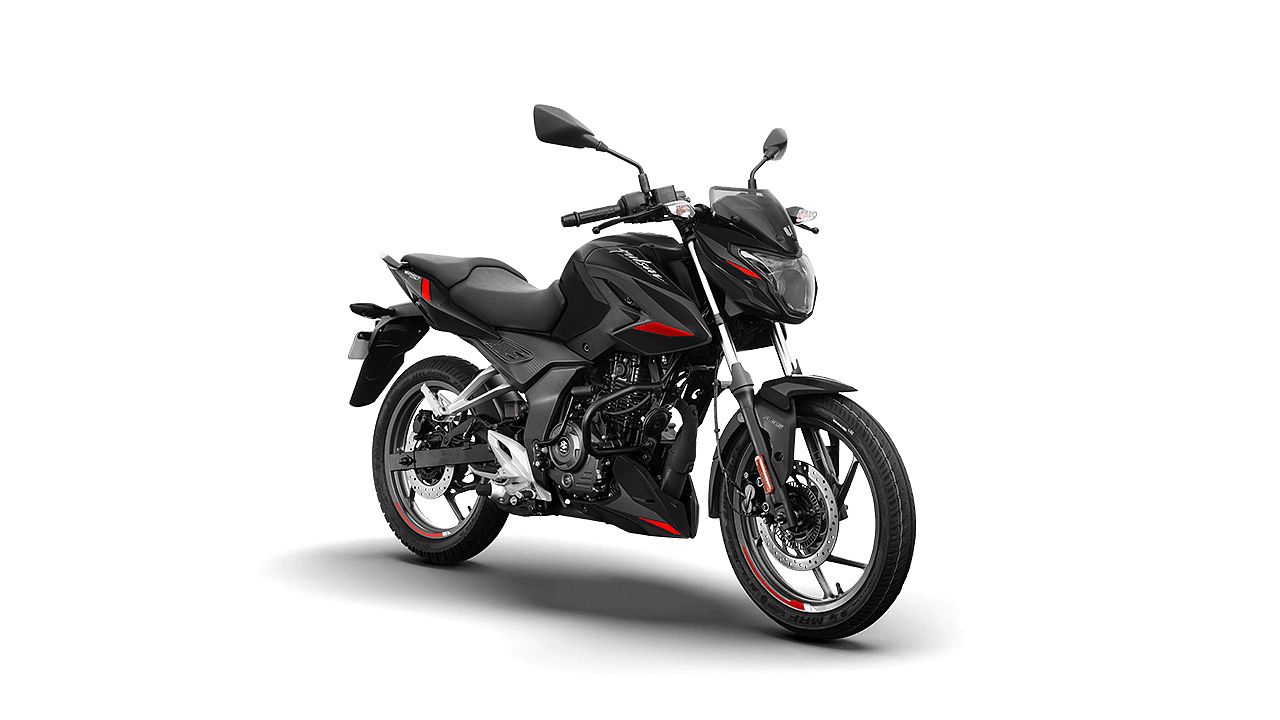 Bajaj Pulsar P150 Ebony Black Red Twin Disc 