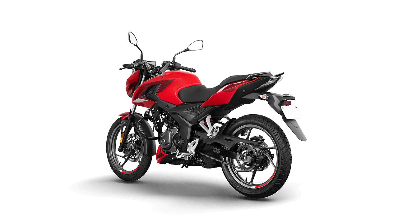 Bajaj Pulsar P150 Left Rear Three Quarter