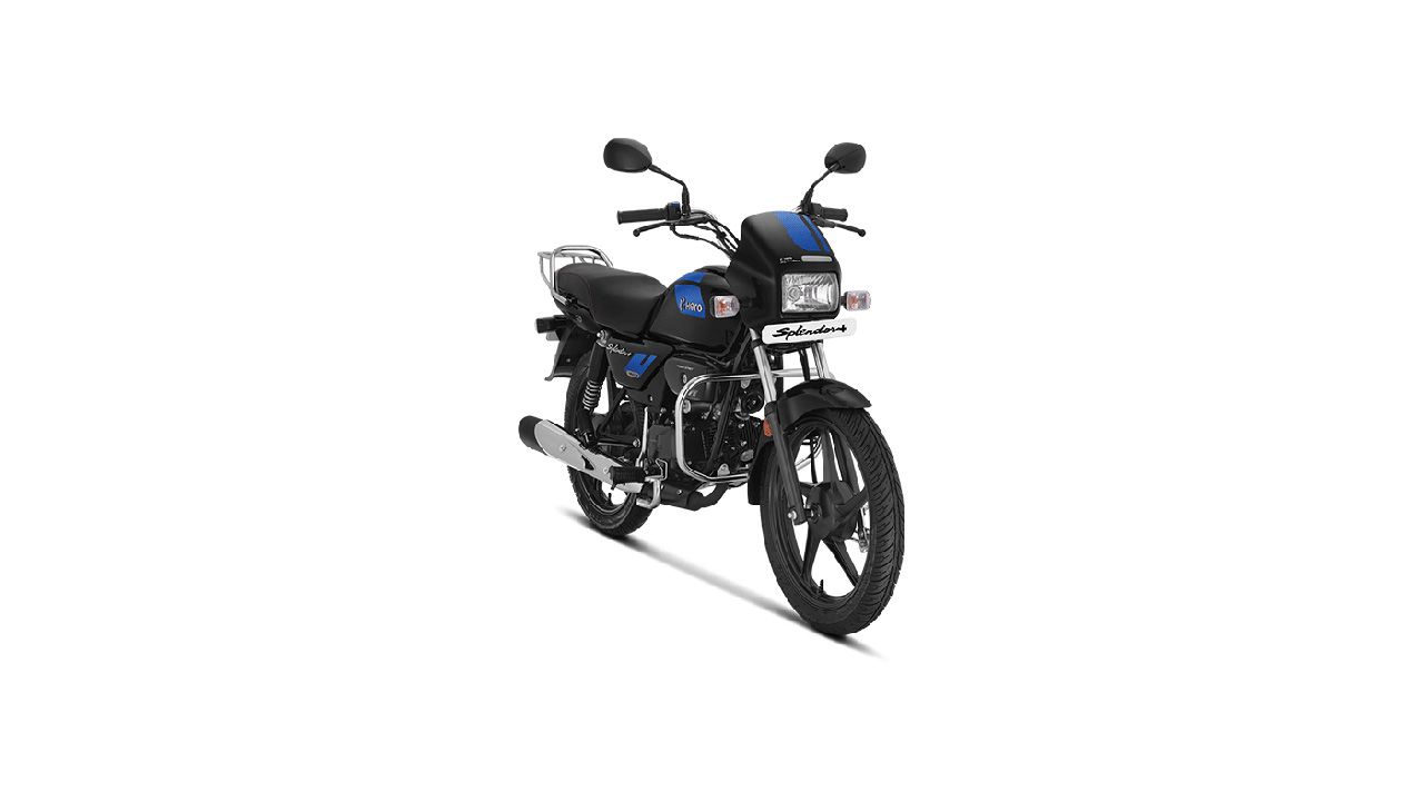 Hero Splendor Plus Xtec Right Front Three Quarter