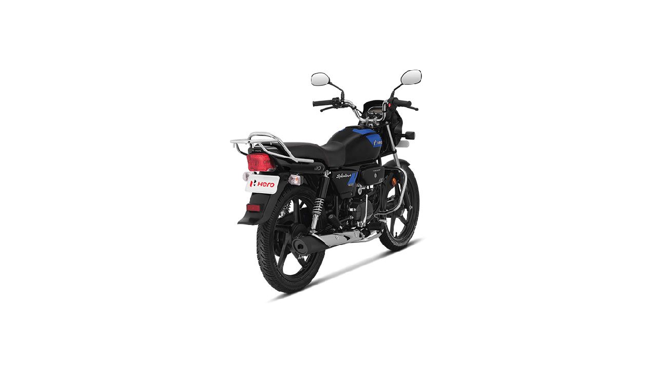 Hero Splendor Plus Xtec Right Rear Three Quarter