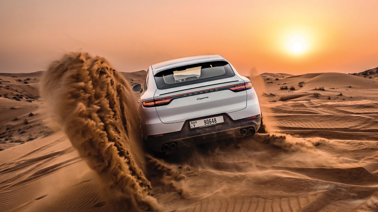 Porsche Cayenne Coupe Desert Dynamic Rear Shot