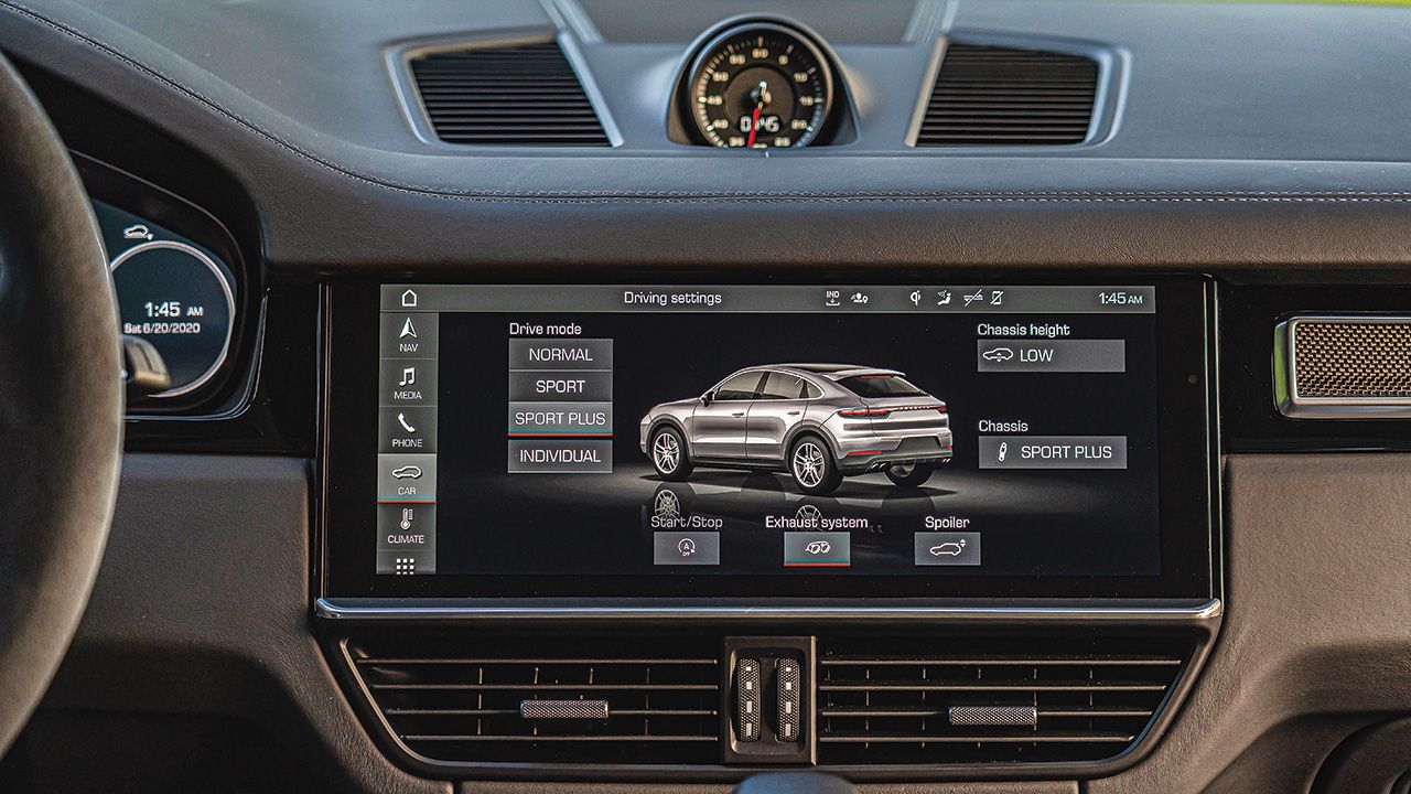 Porsche Cayenne Coupe Infotainment Screen