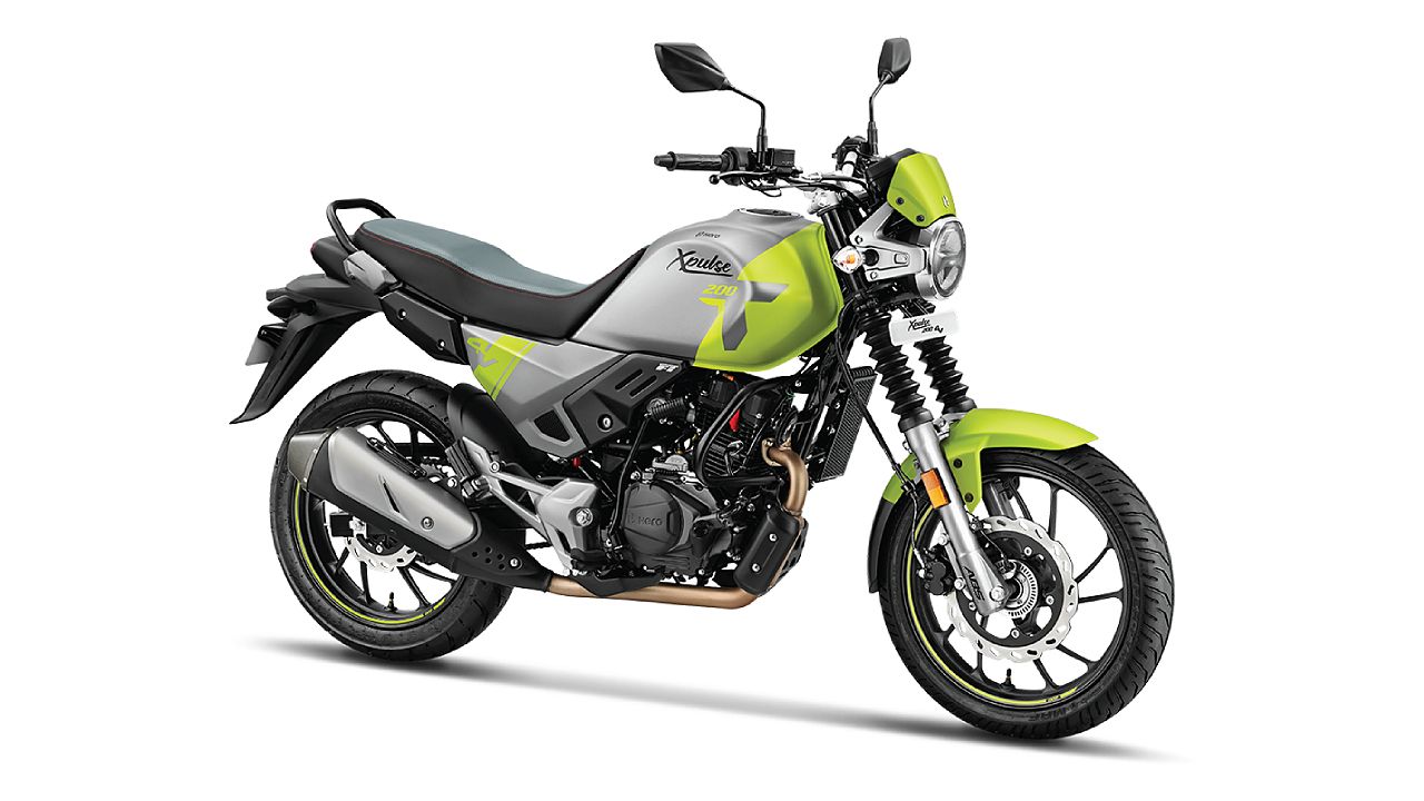 Hero Xpulse 200T 4V Funk Lime yellow