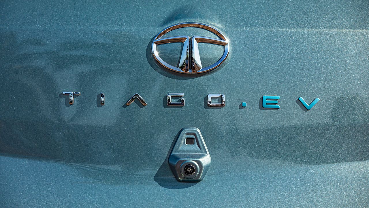 Tata Tiago EV logo boot