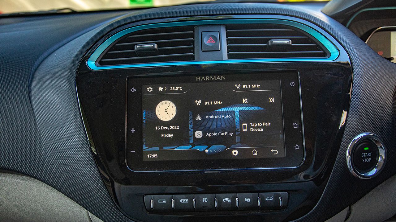 Tata Tiago EV touchscreen