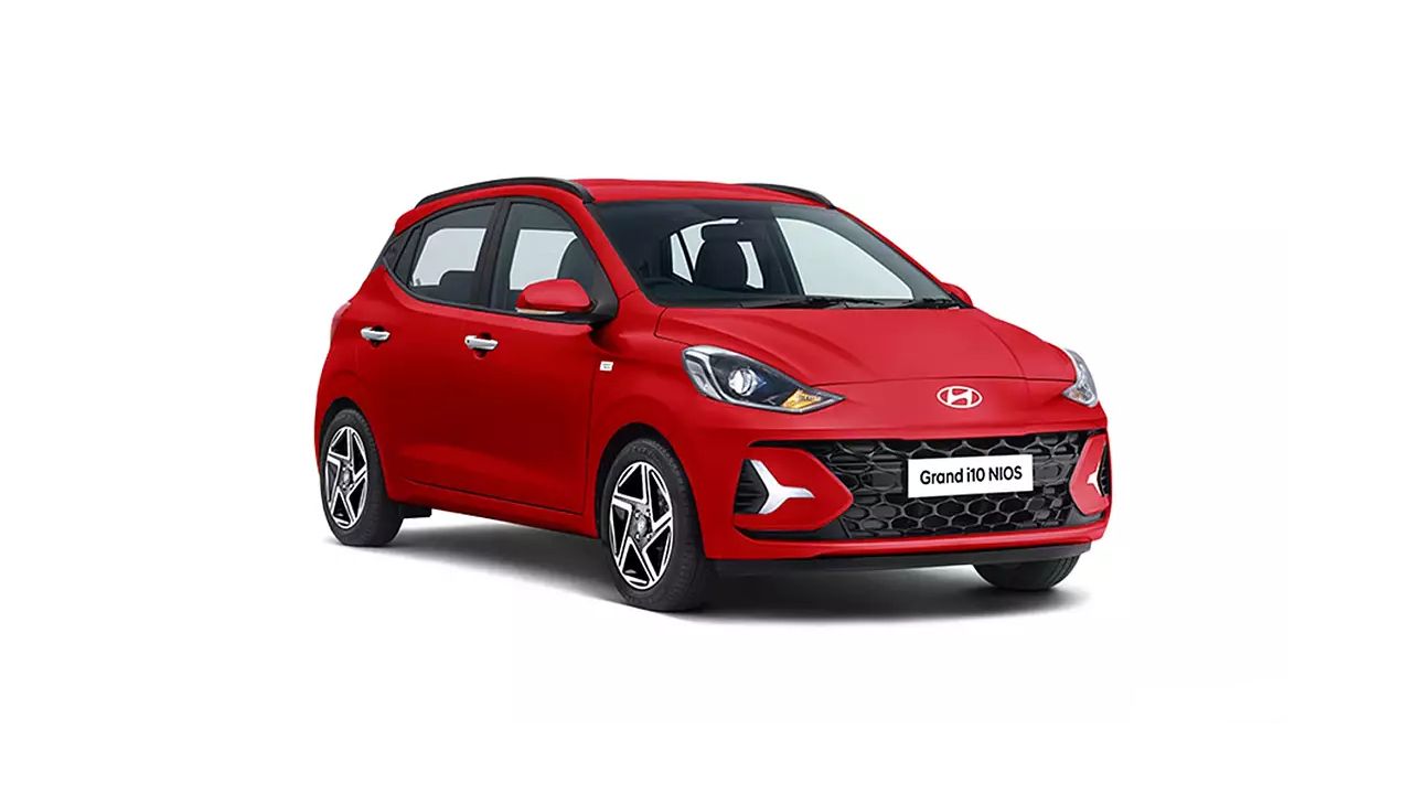 Hyundai Grand i10 Nios Facelift Fiery Red