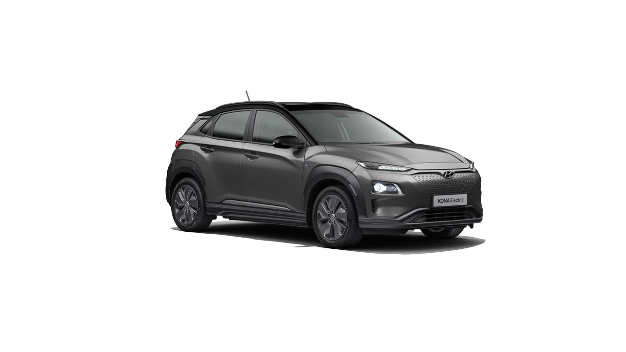 Hyundai Kona Electric Titan grey with phantom black roof