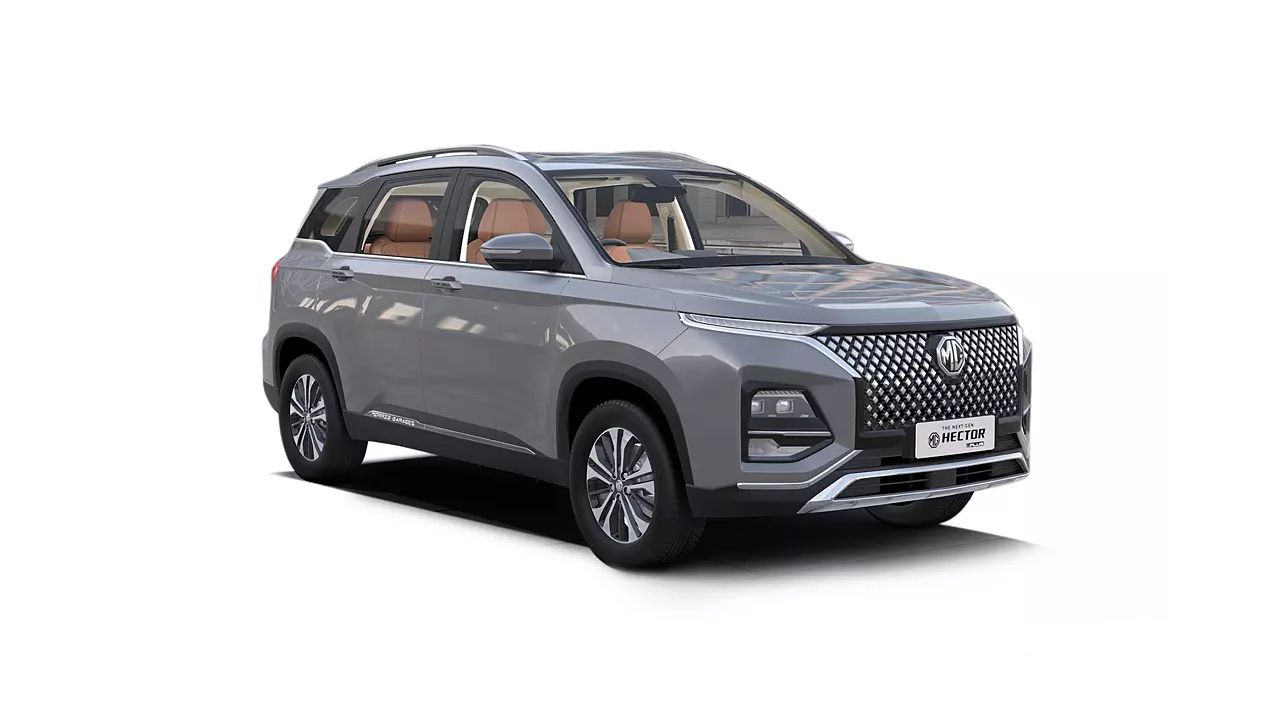 MG Hector Plus Aurora Silver