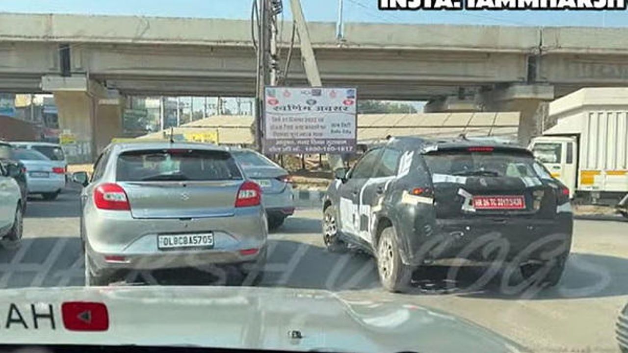 Maruti Baleno Coupe SUV Interior Spied