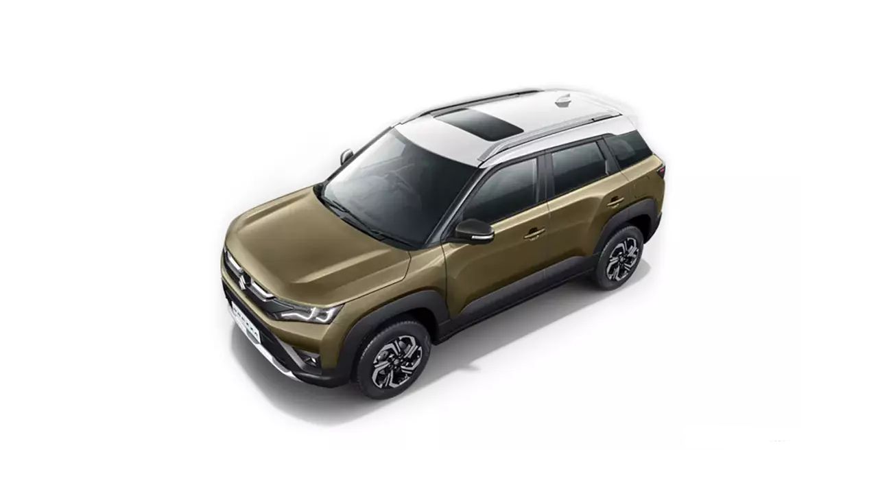 Maruti Suzuki Brezza Brave Khaki with Arctic White Roof