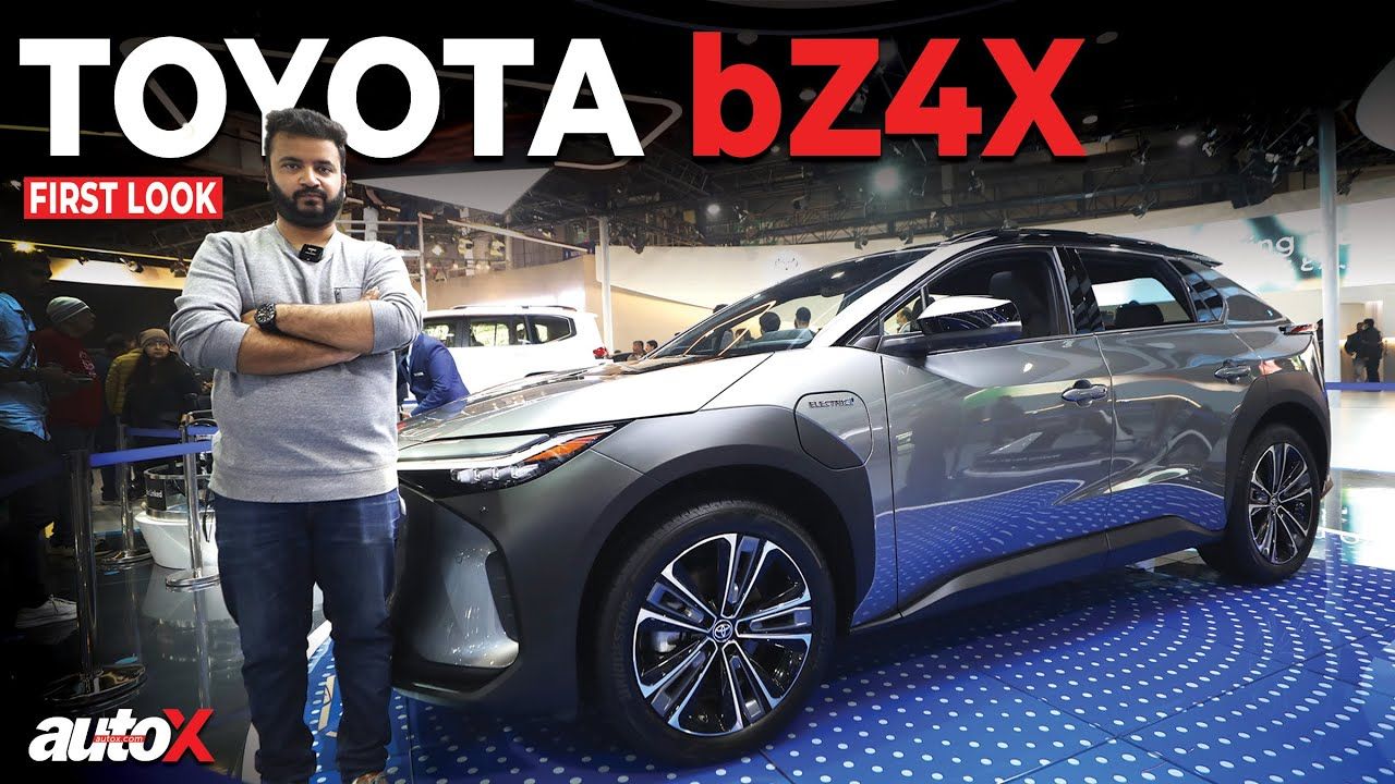 Toyota BZ4X EV Concept First Look Of The Toyota Beyond Zero Electric Cars Auto Expo 2023 AutoX