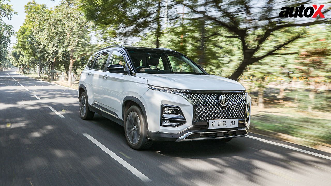 MG Hector Facelift Front Three Quarter Motion