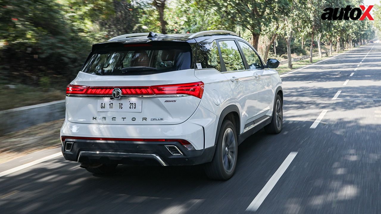 MG Hector Facelift Rear Three Quarter Motion