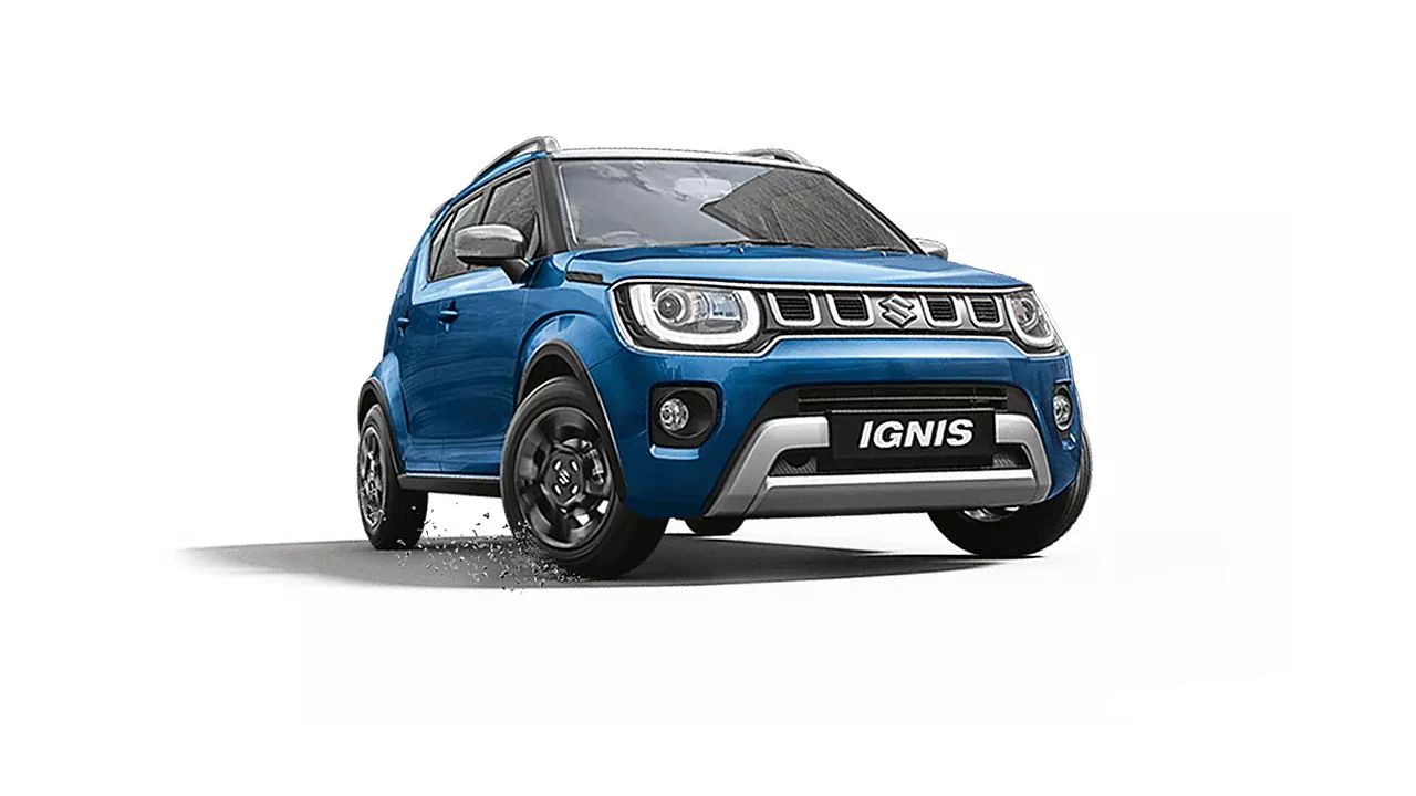 Maruti Suzuki Ignis Nexa Blue with Silver Roof